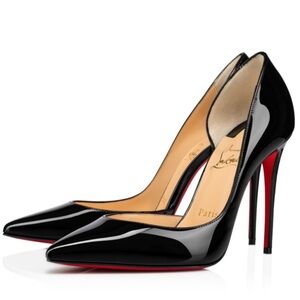 Christian Louboutin Black Patent Leather Iriza Heels